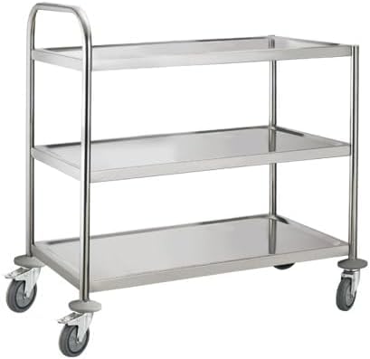 Amazon.co.jp: キャスター付き ステンレス ワゴン シングル
