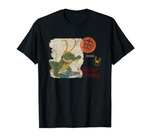 Image of Marvel Loki Cartoon Alligator Loki Variant Identified T-Shirt