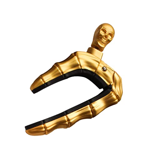 LALADEFIEE エレキギターチューナー 楽器アクセサリー クラシックギターのカポ カポウクレレ ウクレレチューナー ギター用品 低音ピック ギターアクセサリー ギターカポ Golden