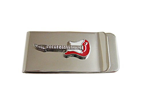 Kiola Designs Red and White Full Guitar Money Clip