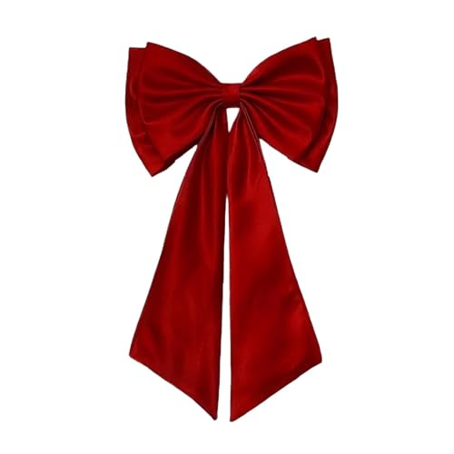 jojomis Detachable Satin Bow Elegant Supplies Big Bow for Dress Prom Travel Gift Parties- Wine Red4