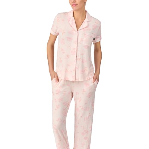 Image of kate spade new york Short Sleeve Cropped Pant PJ Set