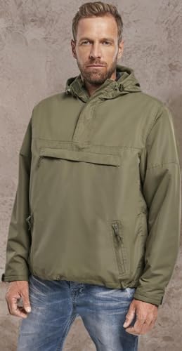 Image of Men's Fleece-Lined Quarter Zip Windbreaker Pullover