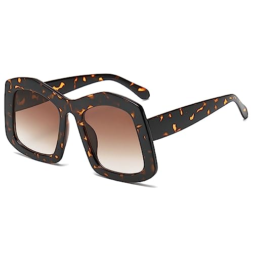 Unique Oversized Square Candy Color Sunglasses For Womne Fashion Orange Gradient Sun Glasses Female Sexy Shades UV4002