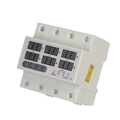Voltmètre ampèremètre triphasé 100A haute précision pour tableau 3X220V