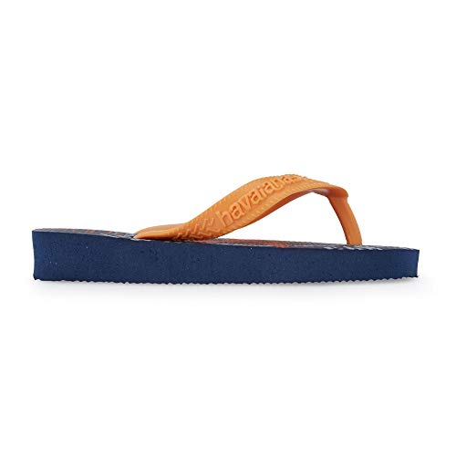 Chinelo, Havaianas, Kids Athletic, Marinho/Laranja Vibrante, 33/34, Meninos