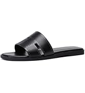 Stratuxx Kaze Women's Flat Sandals Fashion Slip on Open Toe Slides for Women Summer Dressy Size 5-11