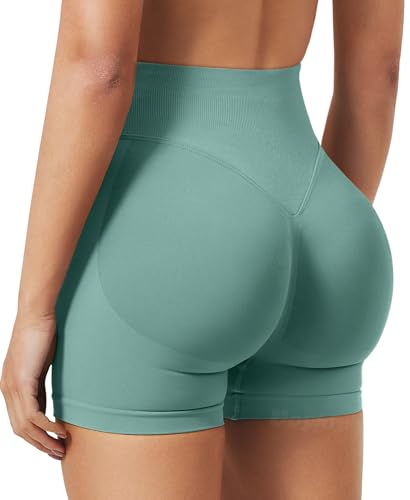 Image of VOYJOY Women Workout Impact Shorts 2.5 inch / 3.6 inch / 4.5 inch / 6 inch Scrunch Butt Booty | Tummy Control, High Waisted, Bike Short, Gentle Compression, for Women
