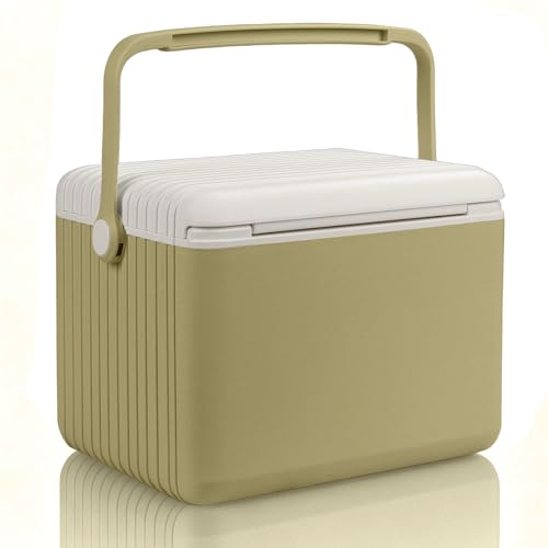 Image of 6Qt 13Qt 19Qt Northroad Camping Coolers,Stylish Macaron Color Durable Hard Cooler,Portable Insulated Ice Chest with 24 /48 Hour Ice Retention,Multi- Size for Camping,Picnic,Beach,Travel