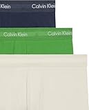 Calvin Klein Calzoncillos bóxer Hombre Pack de 3 Low Rise Trunks Ropa Interior, Verde (Blue Shadow/Supreme Green/Chalk), S