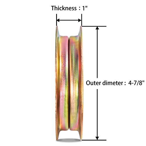 Cluparis 956-04129 Idler Pulley Replacement Mtd/Cub Cadet/Troy Bilt 280-646 756-04129B 756-04129 956-04129C 753-08171 Fits Mtd 54" 46" 42" 38" Decks #TOP5