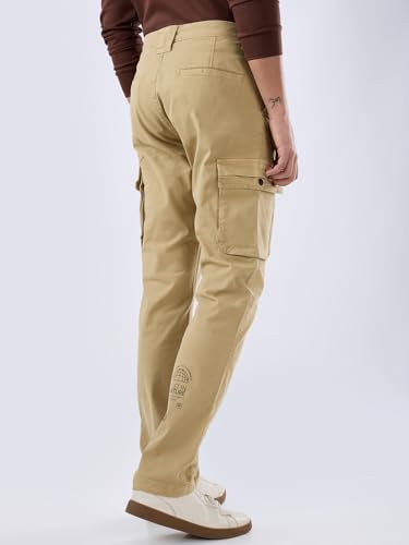 Image of Spykar Men's Mid Rise Regular Fit Cotton Pant (8907966888326P)