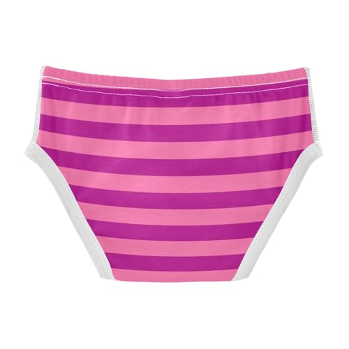 Raspberry Pink Stripe Toddler Boy's Underwear 2T2