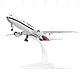 QIYUMOKE 1/300 Malaysia 777 Flugzeugmodell aus Metalldruckguss für Boeing 777 Flugzeugmodell mit Ständer für Erwachsene (8,3 Zoll) Geschenk für Luftfahrt-Enthusiasten, Desktop-Display-Dekoration