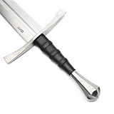 AzureForge® X01 38 inch Medieval Single-Handed Sword Knight's Arming Halloween Sword Gift for Men,Collectors with Black Scabbard