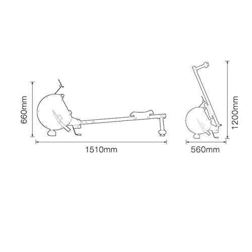 Image of Rowing Machines for Home Home and Commercial Indoor Smart Sports Fitness Equipment Foldable Weight Loss Rowing Machine with Display Screen