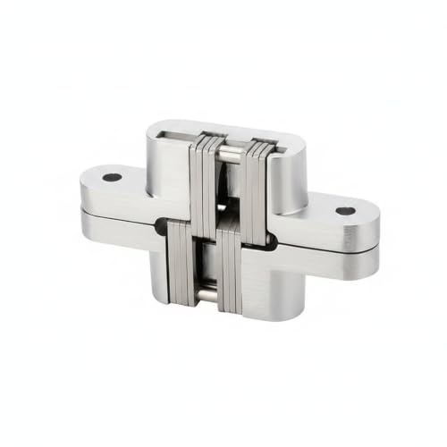 Kit de herrajes para puertas de clóset bi-partidas de aleación de aluminio con riel y ruedas, montaje superior, acabado plateado miniatura 1