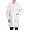 DaPongZhi Blouse Blanche Chimie Lycee Coton Homme Femme,Blouse Chimie Laboratoire Manche Longue avec Poche et Bouton, Chemise de Médecin Médical pour étudiant et Lycée Hospital Industriel