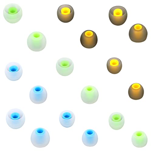 Image of Earbuds Replacement Tips Silicone Earbud Tips Ear Gels Fit for Inner Hole from 3.8mm - 5.1mm Earphones 9 Pairs S /M /L