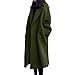 walaka Manteau Long à Capuchon éPais pour Femme Manches Longues De Laine Trench Veste à Parka