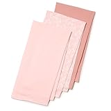 Amazon Essentials x Sofia Grainge Unisex Babies' Swaddle Blanket, Pack of 3, Pink/Terracotta/Floral, One Size