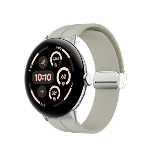 [ANGIRSFPO] VRoh ɓKGoogle Pixel Watch 3 45mm X|[cXgbvpANZT[XgohuXbgɓK(Silver cream,For Pixel watch 3 45mm)