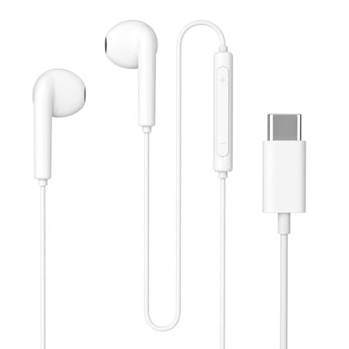 Image of XIAWAO Type C Earphone Compatible with Oppo, iPhone, 17 16 /16 Plus /16 Pro /16 Pro Max, 15 /15 Plus /15 Pro Max, Wired Headphones with Mic, Stereo Sound & Deep Bass.01