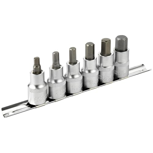 Image of DAKCOS Hex Bit Socket Set 1 /2 inch Drive 6pcs Allen Key Socket Set 6mm-14mm