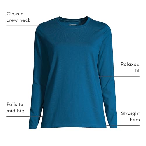 Lands' End Women's Supima Long Sleeve Crew Tee - image 5