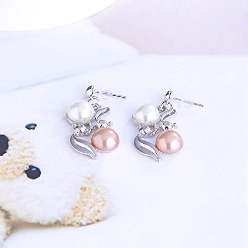 Shining Diva Fashion 18k Gold Plated Pearl Necklace Set/Jewellery Set with Fancy Earrings for Girls/Women