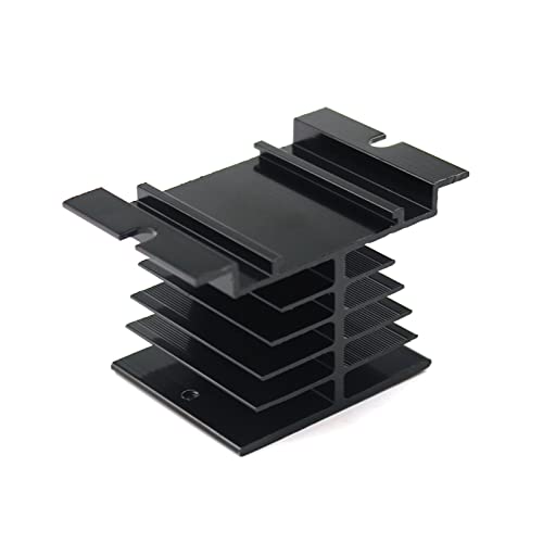 Radiador de relé estado sólido SSR con disipación térmica optimizada de aluminio blanco 10-40A 5