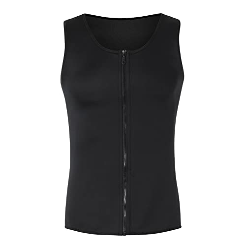 Genérico Hot Neoprene Sauna Shirt Body para Que Adelgaza El Chaleco De Sudor (Black L)