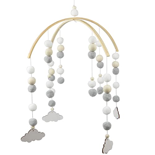 WAYUTO Neutral Handmade Felt Ball Ceiling Mobile...
