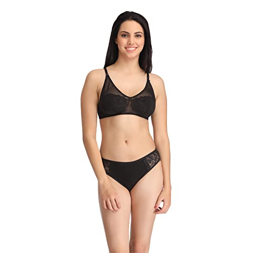 Image of Clovia Women's Plain Lingerie Set (Pack of 2)