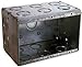 Electrical Box, Masonry, 67.3 cu. in, 3 Gang