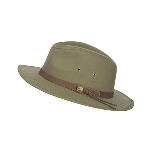 Hoggs of Fife Panmure Canvas Foldable Hat X-Large Khaki