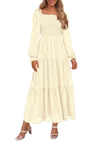 PRETTYGARDEN Fall Wedding Guest Dresses for Women 2025 Floral Long