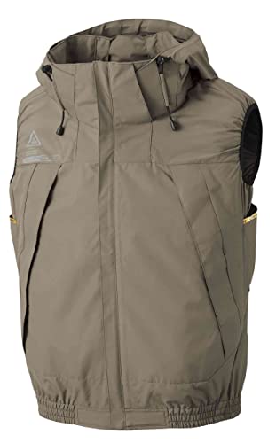 アタックベース(Atackbase) The tough 空調風神服チタンフードベスト 春夏用 ベージュ 5540 03 LL