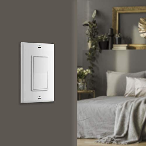 ENERLITES 3-Way Decorator Paddle Rocker Light Switch, Gloss Finish, Single Pole or Three Way, Grounding Screw - Image 4