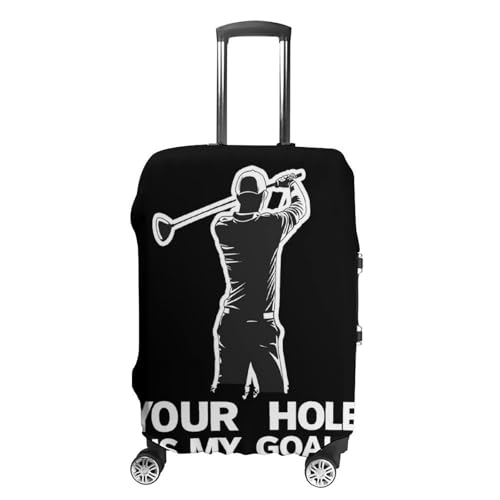 Golf Your Hole Is My Goal Luggage Covers Washable Travel Suitcase Cover Elastic Baggage Protector