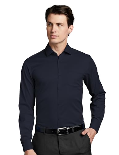 Symbol Premium Men's Wrinkle-Resistant Regular Fit Cotton Formal ...