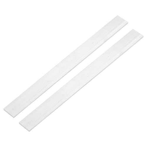 QUARKZMAN 2 Pezzi Barra Alluminio Piatta Quadrata, 2 x 30 x 305mm Materiale di Laminazione Solido Piastra Piana Lastra Profilato Asta in Alluminio 6063