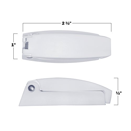 Camp'n - 12 Pack- Baggage Door Catch - Clip - Holder - For Rv, Trailer, Camper, Motor Home Baggage Doors (White) #TOP4