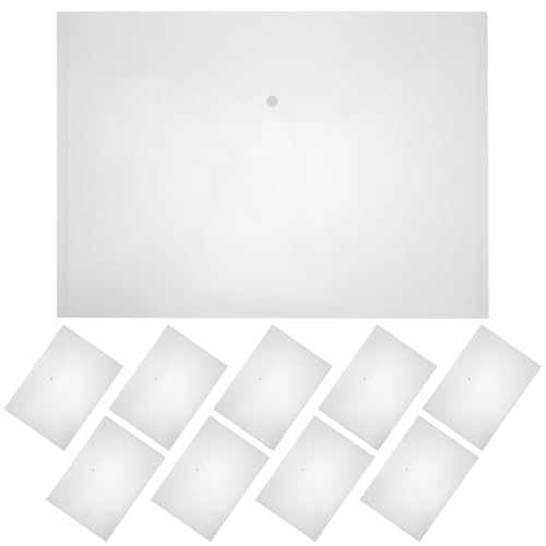 Carpetas Transparentes Resistentes al Desgaste en Material PP con Botón Pack de 10 ULTECHNOVO