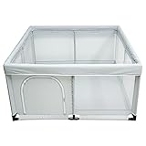 Baby Playpen, Large Playpen for Toddlers Baby with Gate, Anti-Fall Play Yard Play Pens, Portable Safety Baby Fence Play Area Kids Activity Center, Sturdy Playpen Infant Playards for Indoor Outdoor (M)