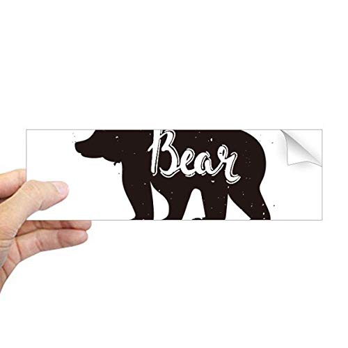 Autocollant rectangulaire ours noir et blanc DIYthinker pour masquer rayure coque - 2