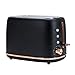 czarny toster, toster z szerokim otworem na 2 kromki, toster dualit, 800W (6 ustawień)
