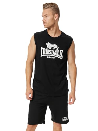 Débardeur homme Lonsdale London Clopton gris chiné idéal pour le sport et l'été