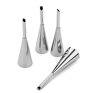 2 stks roestvrijstalen crème icing lange buit bladerdeerpijp puntje tip DIY Kleine gebak Cake Bakken Sugar Craft…