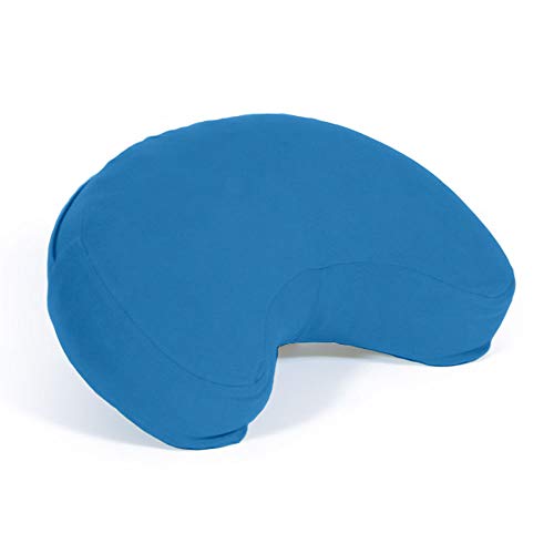 Moon Pillow ムーンピロー アクアブルー 枕 携帯 ビーズクッション 月形